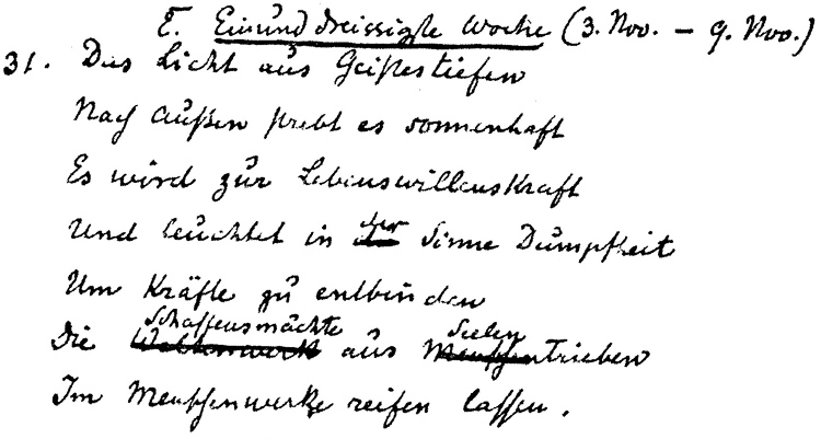 ანთროპოსოფიული სამშვინველის კალენდარი აღდგომისშემდგომი 31-ე კვირა